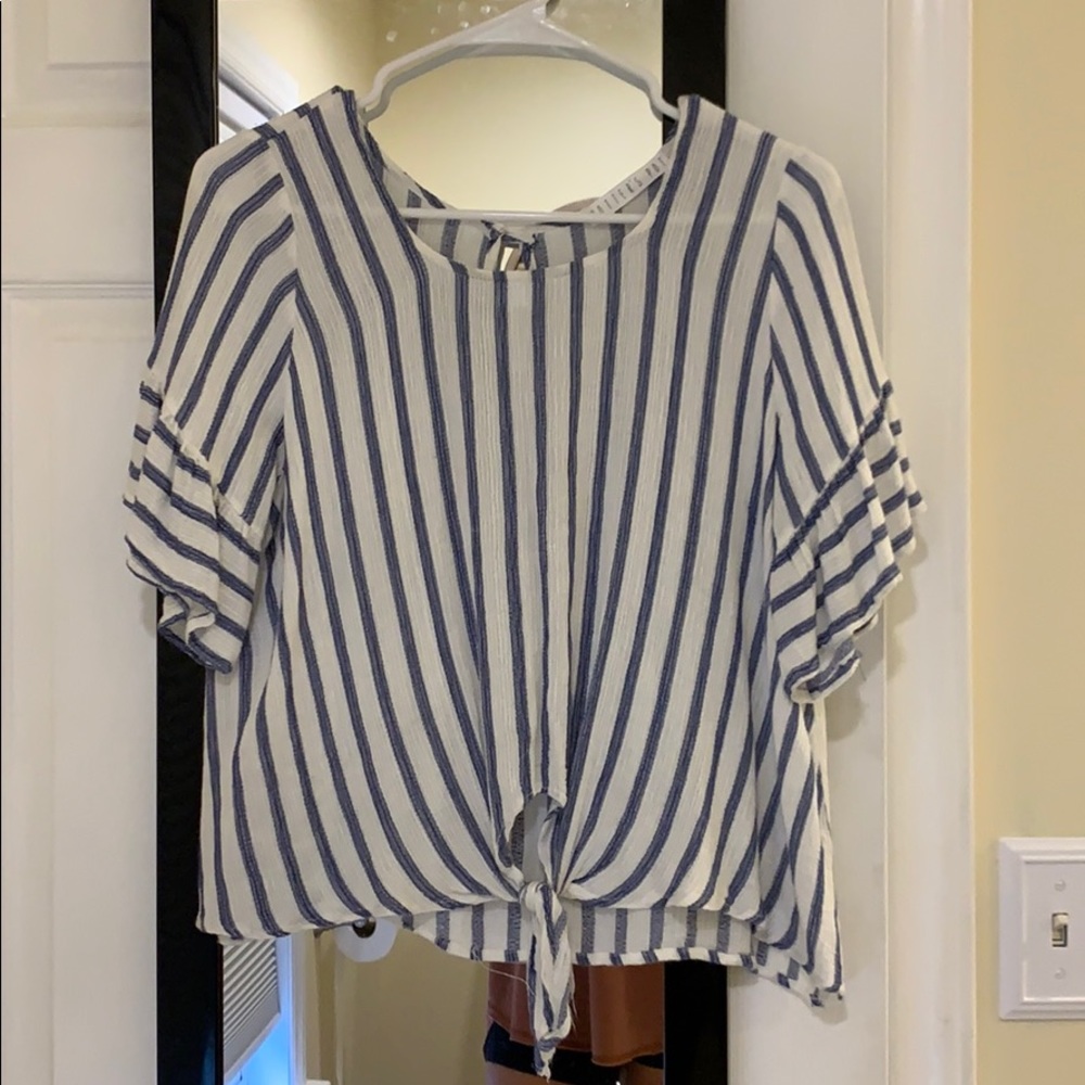 Tie front shirt